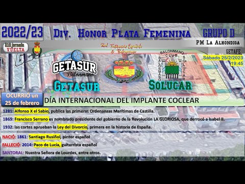 21J, DHPF 22/23: GETASUR Vs SOLUCAR