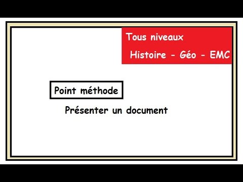 3rd Method: Presenting a document