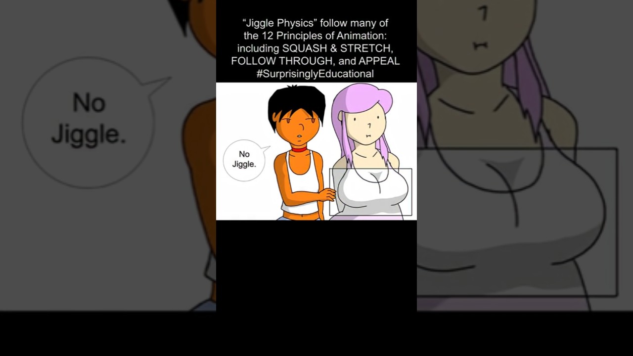 JIGGLE PHYSICS follow the principles of animation! #SurprisinglyEducational
