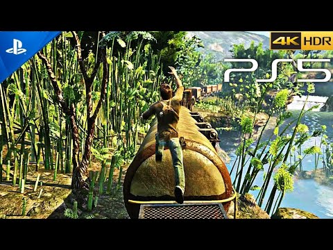 (PS5) Uncharted 2 Train Scene | One of the BEST Missions in Uncharted EVER! [4K HDR]