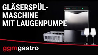 Lave-verres professionnel à double paroi - Numérique - 2,97kW - incl. Filtre à eau anti-calcaire - avec pompes à détergent, de liquide de rinçage et de vidange