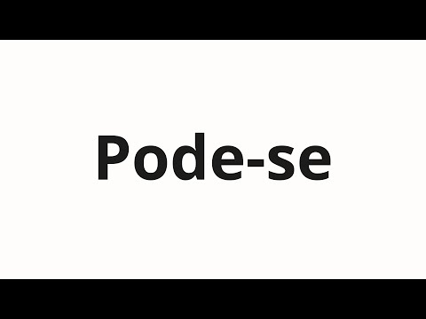 Hvordan uttale Pode-se