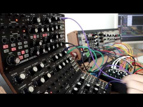 Moog Sound Studio 2 DFAM / Subharmonicon w custom wood sides 2021 - Present - Black image 9