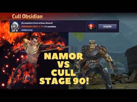 T3 Namor (Phoenix Five) Takes On CULL OBSIDIAN Stage 90 WBU! & Login CTP Chest!- Marvel Future Fight