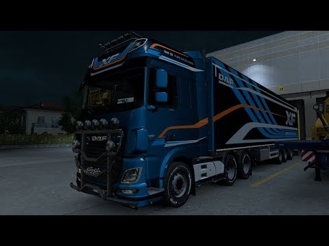 Euro Truck Simulator 2 1.35 EB Sardinia - DAF XF E6 - Oranges - Ancona (I) to Sassari (I)