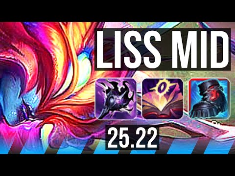 LISSANDRA vs SYLAS (MID) | 1000+ games, 11/4/10 | KR Master | 25.22