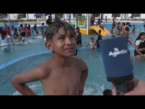 EL VERANO SE VIVE EN EL PARQUE ACUÁTICO DE LAS LOMITAS