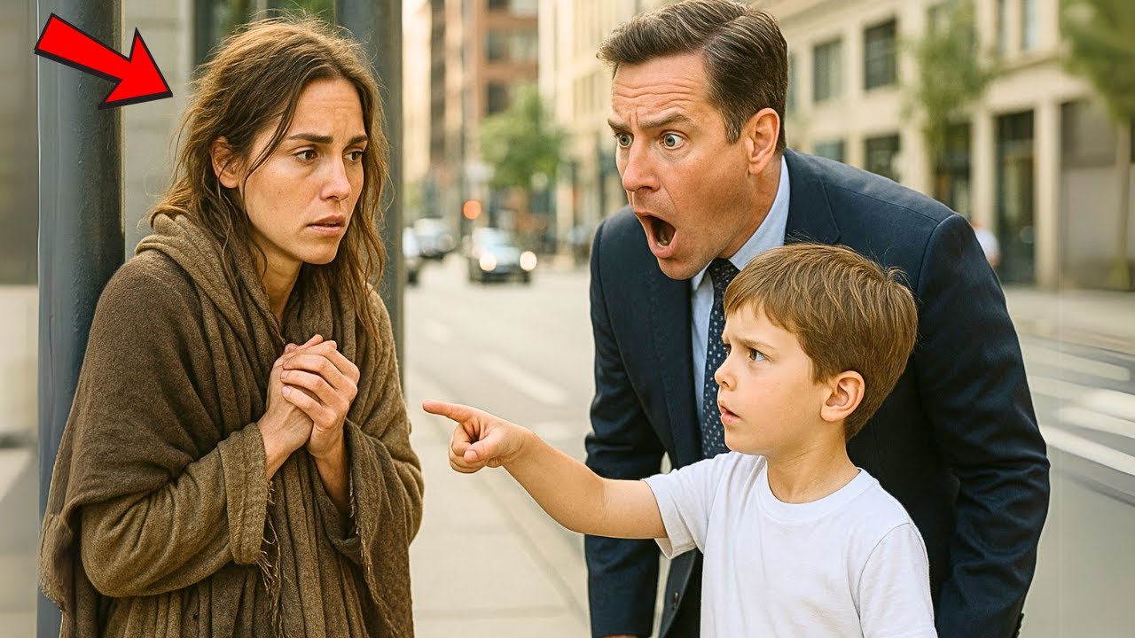 “PAPAI, OLHA A MAMÃE!” – A MENDIGA ERA IGUALZINHA… E O MILIONÁRIO DESMAIOU!