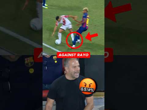 Barcelona draw against Rayo Vallecano and Flick is furious 🤬