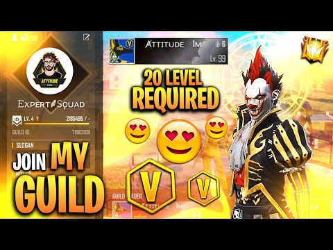 Join Best Guild of Attitude Gamers Like Ng - Esports 😱 || How to Join Expert Squad Guild || AGF