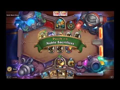Solution Puzzle Lab Mirror: Noble Sacrifices - Zerek, Master Cloner (1/5), Hearthstone Boomsday