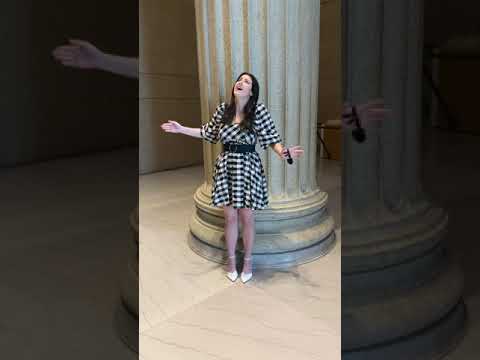 BELTING "ARABIAN NIGHTS" FROM ALADDIN IN AN EMPTY MUSEUM