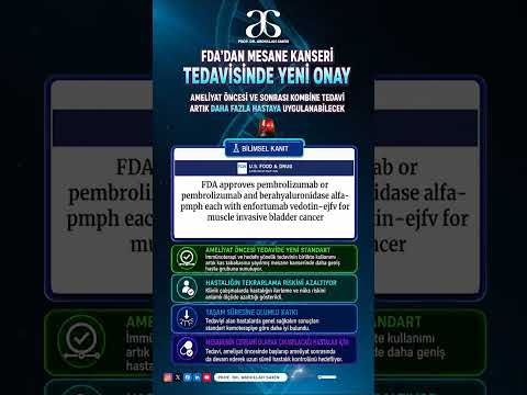 Kas İnvaziv Mesane Kanserinde Perioperatif İmmünoterapi + ADC Kombinasyonuna FDA Onayı
