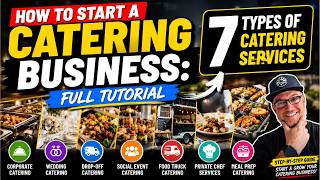 How to Start a Catering Business: 7 TYPES OF CATERING SERVICES [ Full Tutorial]