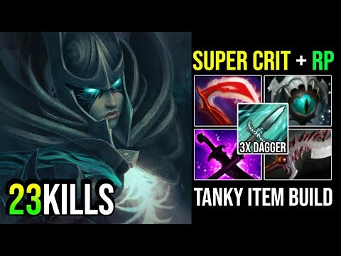 Ultimate Tanky Build For Double UltraKill [Phantom Assassin] SUPER CRIT + RP 23KIlls By Moo - DotA 2