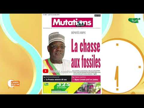 REVUE DE PRESSE du Lundi 18/11/2019 - Canal 2 international