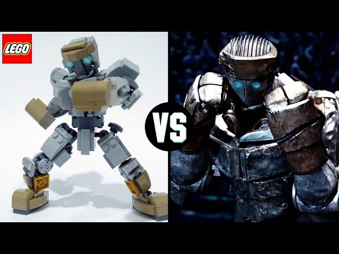 LEGO Real Steel 2021 video Selbstgebautes Roboter steine Modelle. Lego Robots Mocs Gegen Film