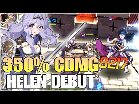 350% C.DMG HELEN (GUILDWAR DEBUT!!!) - Epic Seven