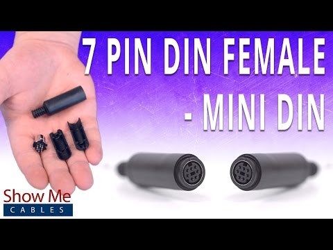 How To Install The 7 Pin Mini DIN Female Solder Connector