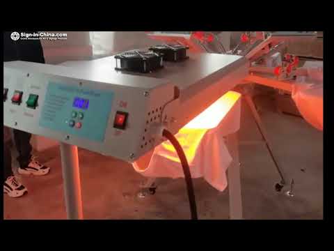 The Operation Video for 220V 6000W 20" x 24" Automatic IR Flash Dryer