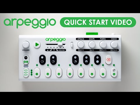 Arpeggio Quick Start Video Guide - A how to for the portable arpeggiator sequencer & synthesizer