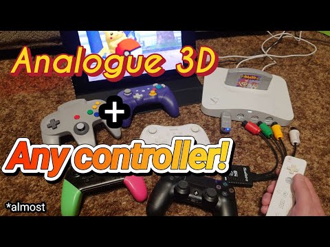 Use *almost* any Controller on the Analogue 3D!!  BlueRetro N64 Nintendo 64 Bluetooth Adapter