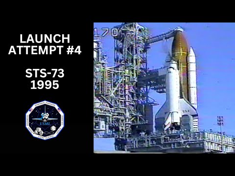 Launch Scrub #4 for the Columbia STS-73 Space Shuttle Mission