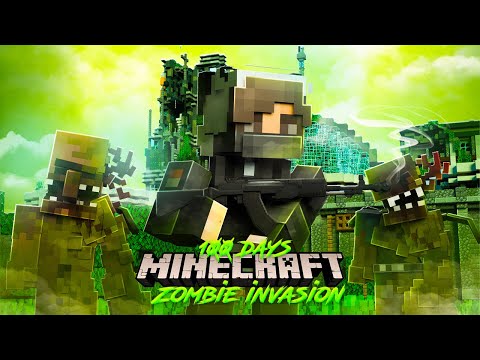 قضيت 100 يوم ماين كرافت هاردكور في نهاية العالم !!!