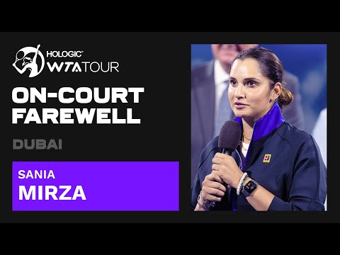 Sania Mirza's emotional final words as she retires from tennis | 2023 Dubai Farewell Ceremony