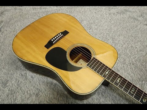 Rare Vintage 1970's made ARIA Dreadnought Acoustic Guitar W-30D