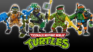 Walmart Exclusive TMNT Military Turtles 4 Pack Review! | Classic Playmates Figures Reborn