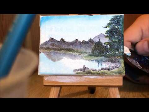 Tiny Landscape: A Bob Ross inspiration by Denny Ross