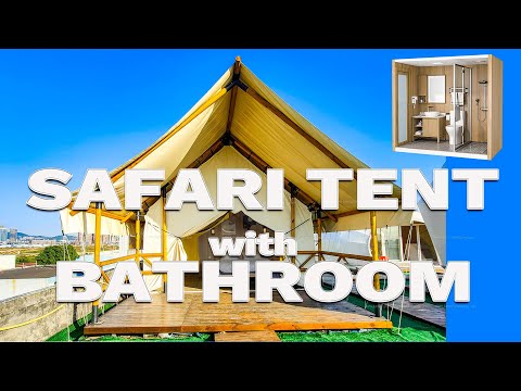 Luxury Safari Tent with Bathroom for Glamping