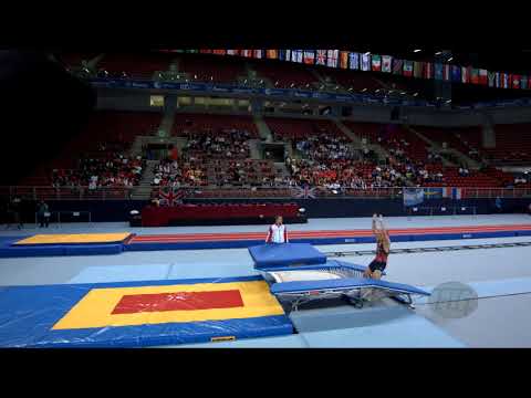 ODINTSOV Aleksandr (RUS) - 2017 Trampoline Worlds, Sofia (BUL) - Qualification Double Mini Routine