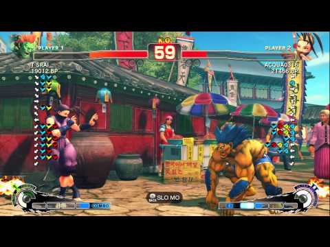 Aqua [Ibuki] vs T SRAI [Blanka] SSF4 Japanese Online Ranked Matches - TRUE-HD