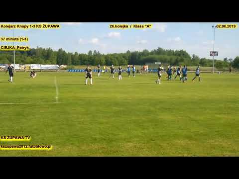 Kolejarz Knapy 1-3 KS Żupawa (Ciejka Patryk) 02.06.2019