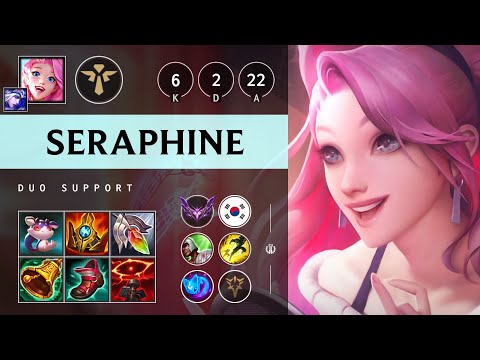 Seraphine Support vs Soraka: Rampage - KR Master Patch 14.22