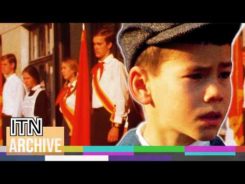 Back to School in the USSR - Rare Footage of Soviet Children Starting New School Year (1973)