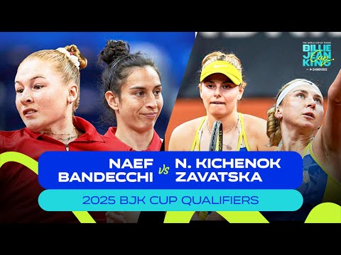 Naef/Bandecchi (SUI) v N. Kichenok/Zavatska (UKR) | 2025 BJK Cup Qualifiers | Match Highlights