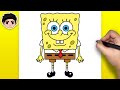 How To Draw SpongeBob SquarePants Easy Step By Step