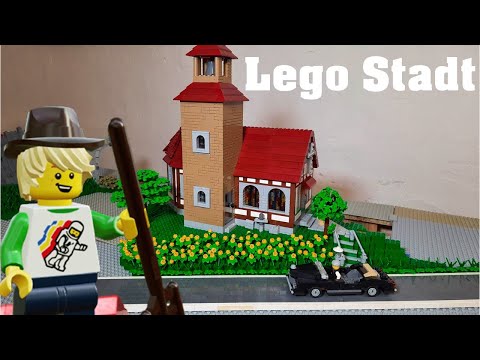 Lego Stadt (Teil 79) - Der Ländliche Bereich[19] - Einbau der Kirche