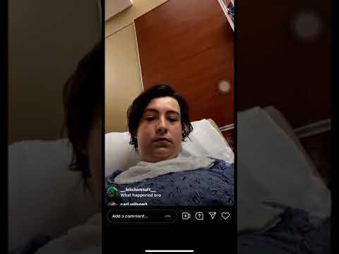 Lil Esco 28 on ig live after he was shot 4 times