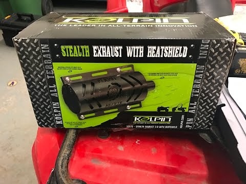 Kolpin Stealth 2.0 Exhast (Before and After)