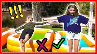 Don&#39;t Trust Fall Into The Wrong Mystery Pool | GROSS Challenge! | We Are The Davises