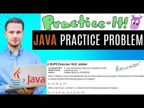 Java Practice It Exercise 16 9 Stutter Recursion Linkedlists Implementing Instance Methods