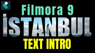 Zoom Through Text in Intro or Transition Using Filmora 9 2020 | Filmora Metin Zoom ile İntro Yapımı