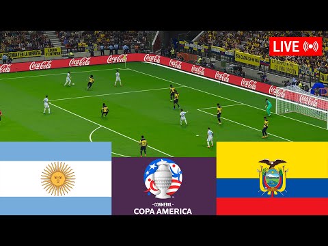 🔴Argentina vs Ecuador LIVE⚽ Copa América 2024 LIVE Match Today - Simulation video games