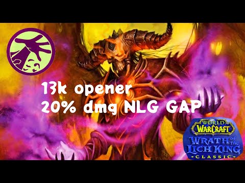 13K DPS MOST INSANE OPENER OF MY LIFE Affliction Lock WOTLK Classic 3.3.5