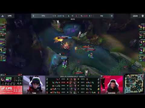 FPX vs RW W1G1 Summer '21 | Just a 1-for-1 skirmish