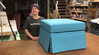 Upholstery Method - HOW TO CONSTRUCT A KICK PLEAT SKIRT 